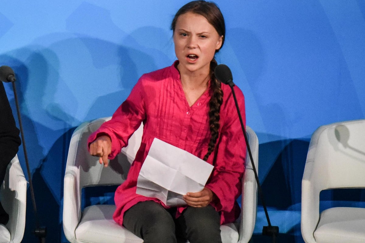 Greta Thunberg says adults who attack her ‘must feel threatened’ after Trump mocks teen activist