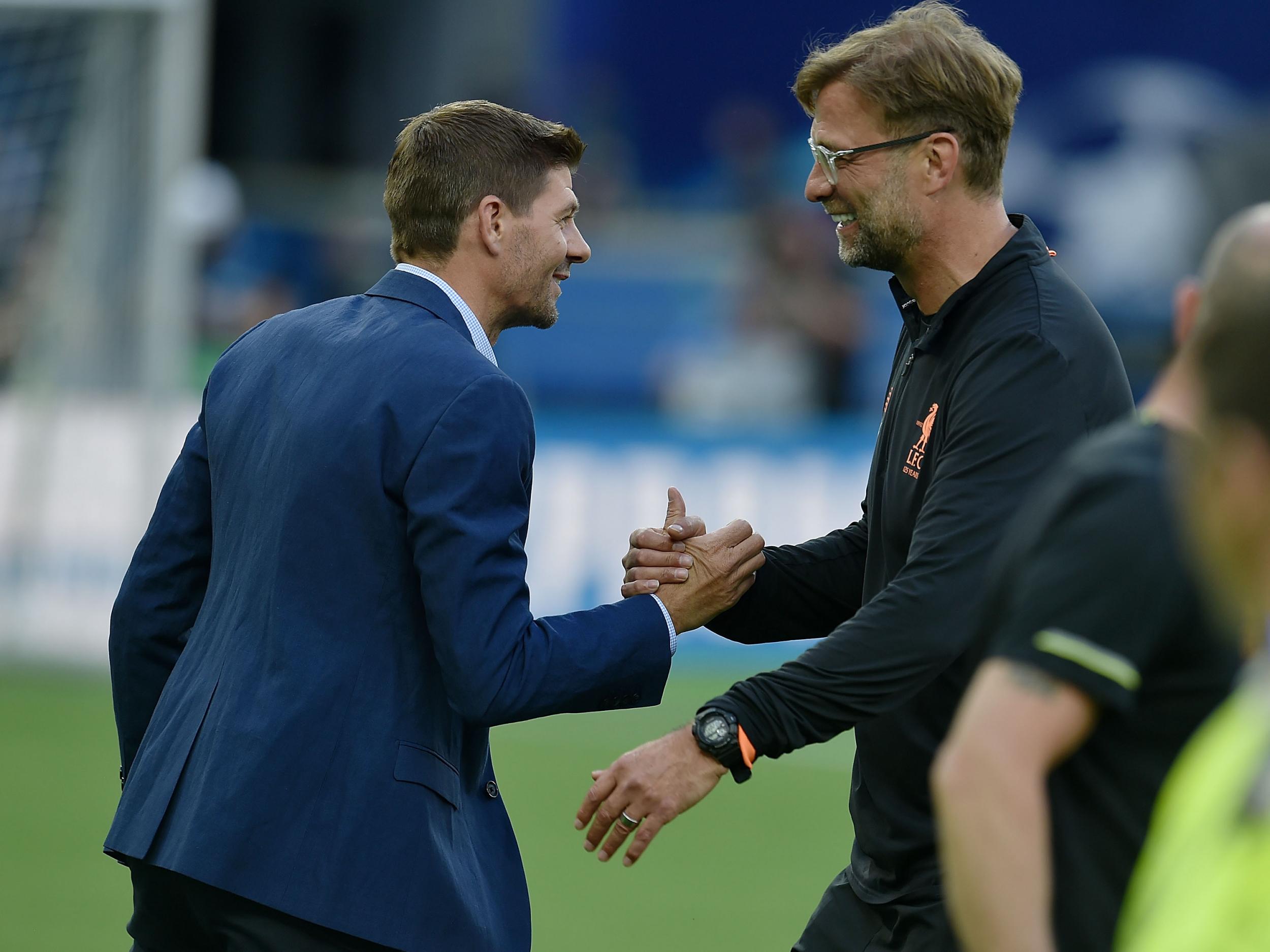 Steven Gerrard &apos;surprised and flattered&apos; after Jurgen Klopp tips Rangers manager to succeed him at Anfield