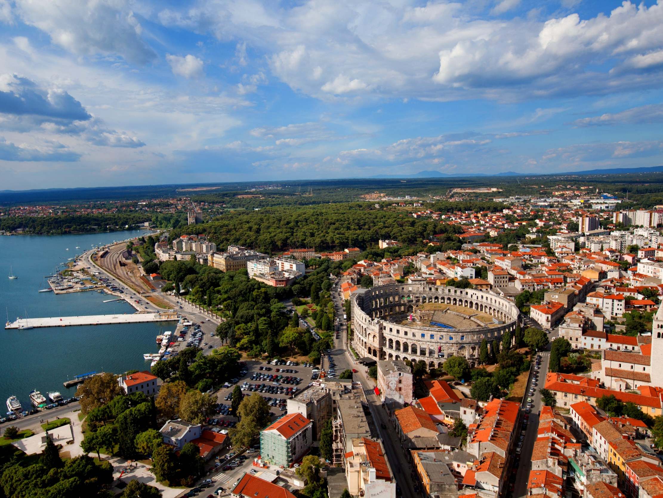 Pula in northwest Croatia offers good value and is joyful in the autumn