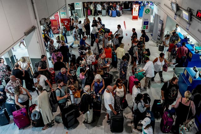 Thomas Cook customers await further instructions on repatriation in Crete
