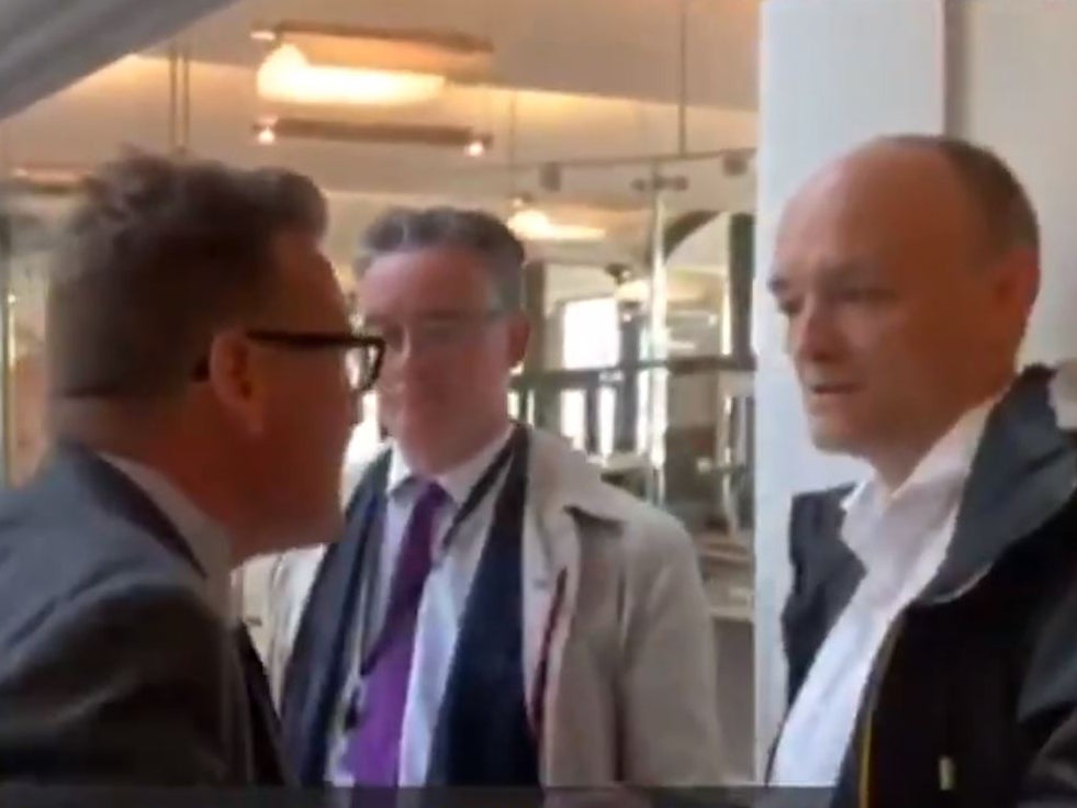 Dominic Cummings confronted by Labour MP over Boris Johnson&apos;s &apos;tone of language&apos;