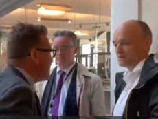 Dominic Cummings confronted by Labour MP over Johnson language