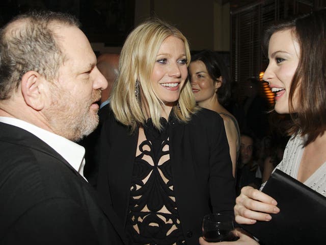 Gwyneth Paltrow, Liv Tyler and Harvey Weinstein in 2008