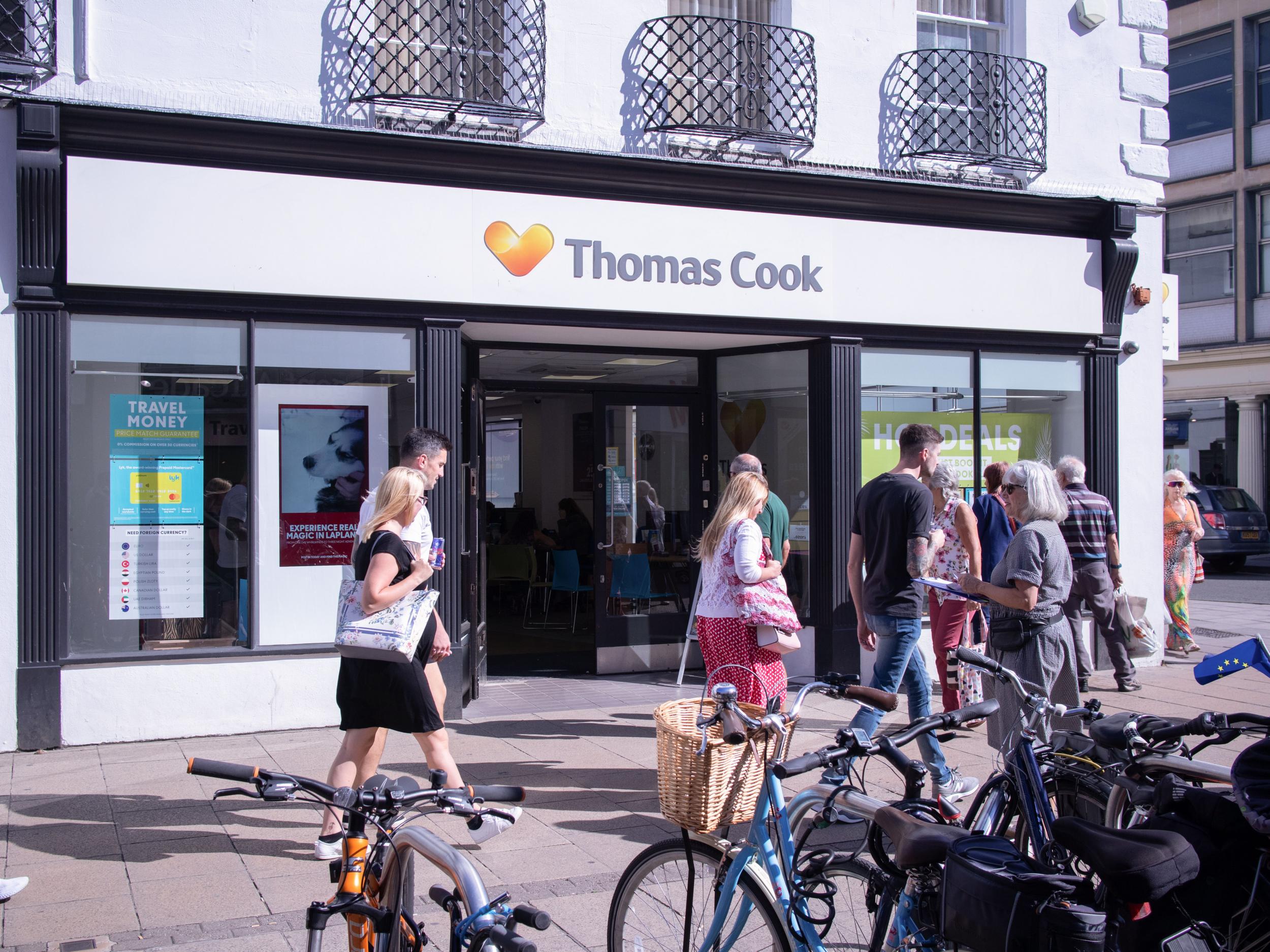 Thomas Cook was one of the last travel agencies to keep stores on the high streets