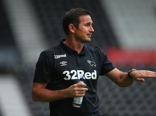 Lampard refused to comment on the situation at Derby, who he guided to the play-off final last year