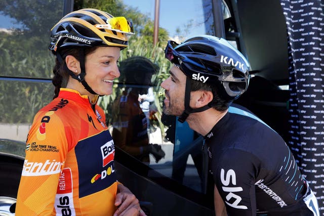 Lizzie Deignan and husband Philip have a one-year-old daughter