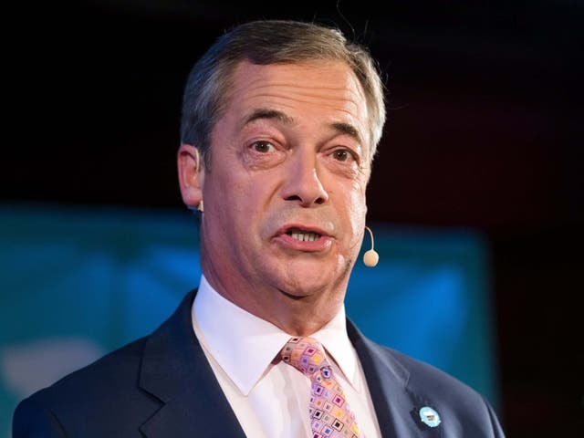 'Once Brexit is done, we will take the knife to the pen pushers in Whitehall,' says Nigel Farage