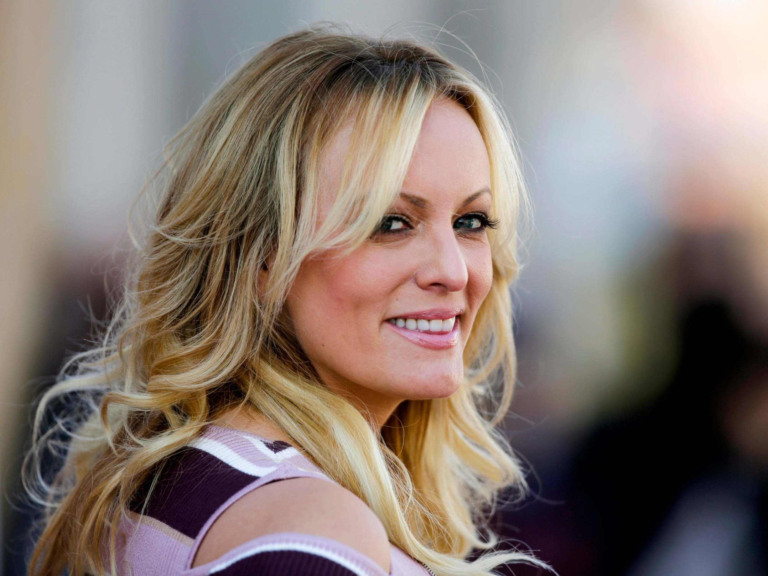 File image of adult film actress Stormy Daniels.