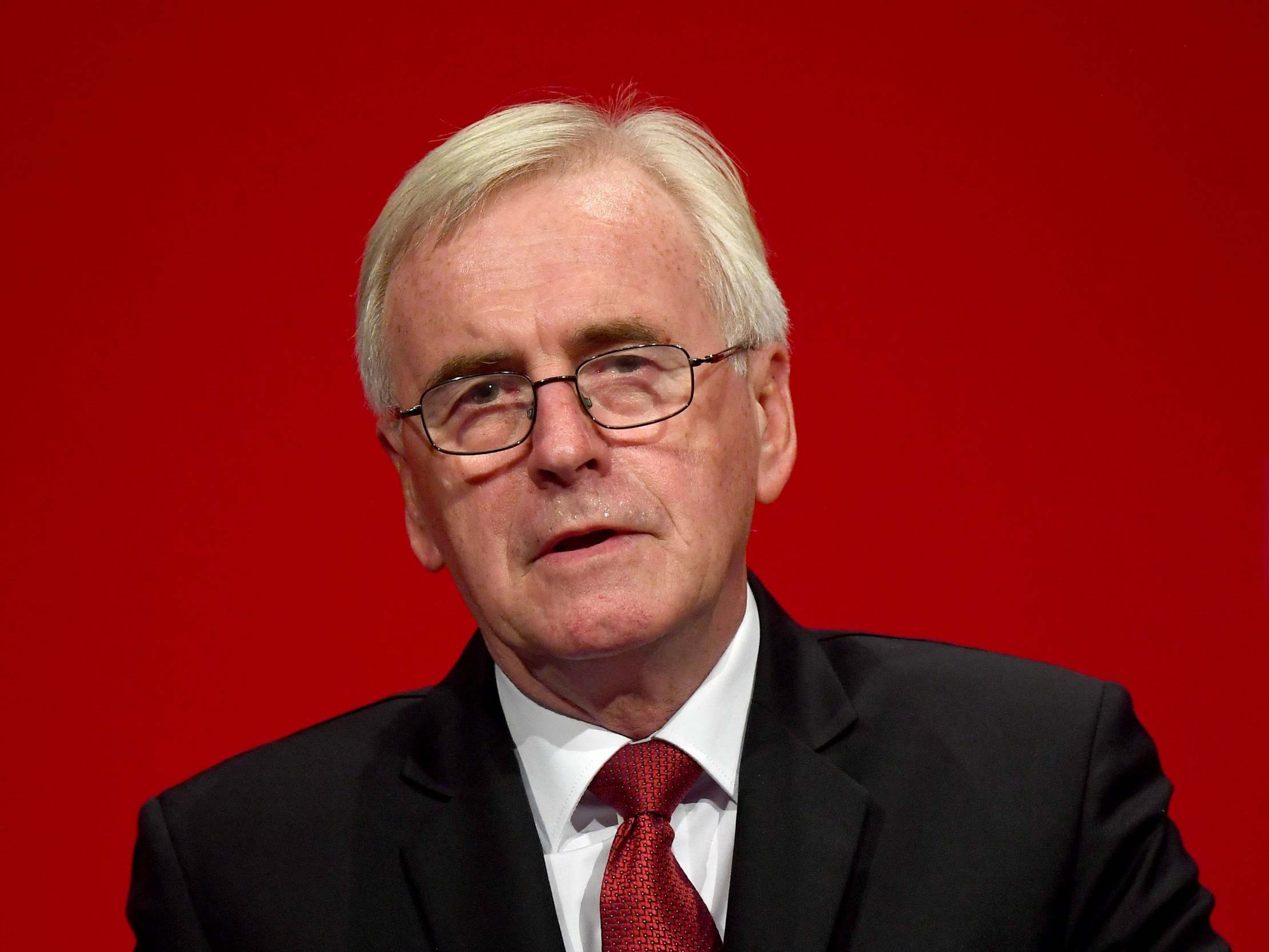 John McDonnell said a Final Say Brexit referendum could yet come before a general election – against his leader’s wishes