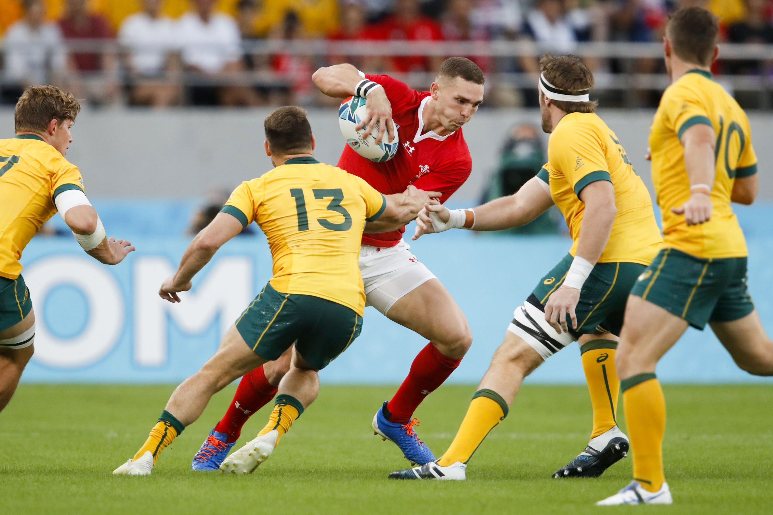 Rugby World Cup 2019 Wales Captain Jones On North Kiss I Think His Wife Is Safe The Independent The Independent