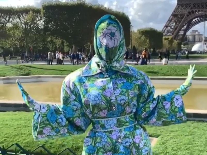 Paris Fashion Week: Cardi B is unrecognisable in head-to-toe Richard Quinn design