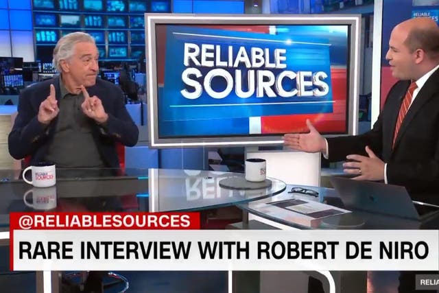De Niro during his CNN interview