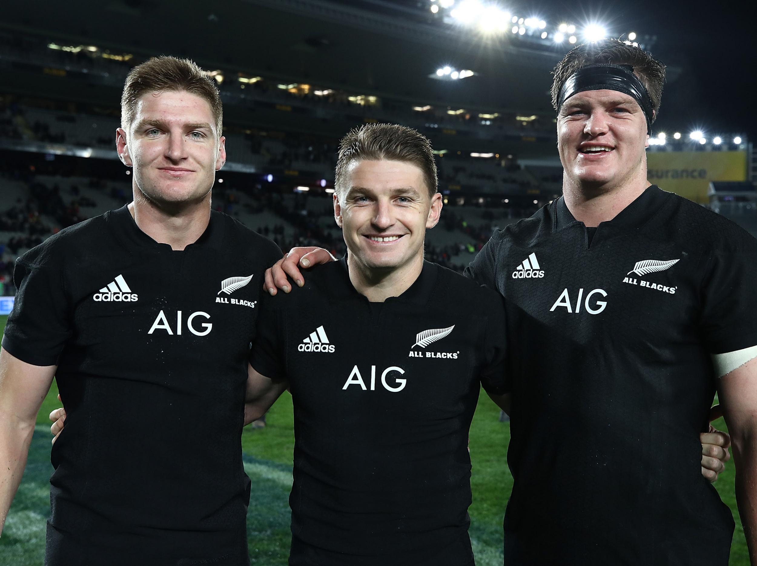 Jordie, Beauden and Scott (L-R) all start for New Zealand against Canada