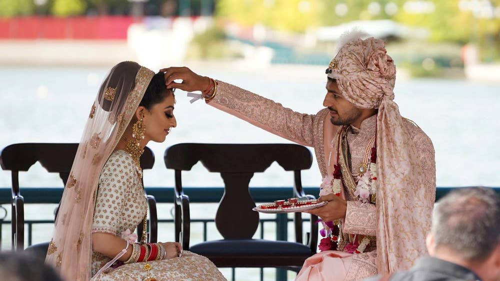 Couple Exchange Vows In First Bollywood Wedding At Disneyland