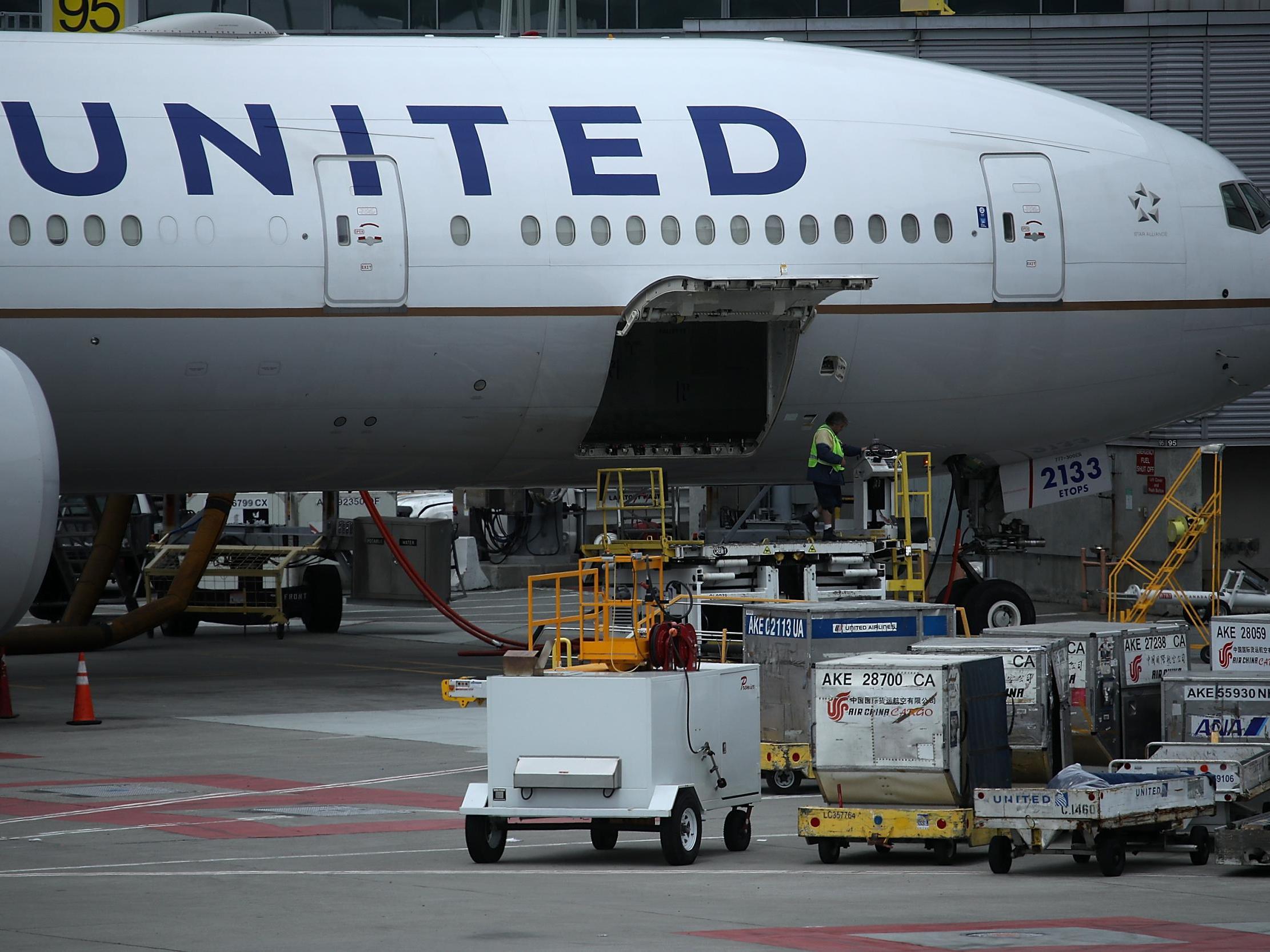 A contractor was killed while loading baggage onto a United Airlines flight