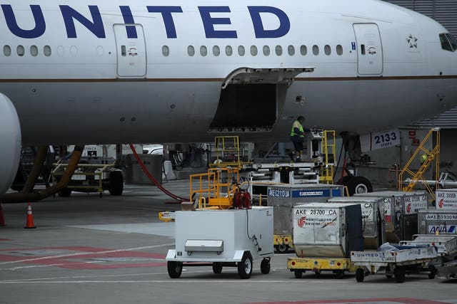 A contractor was killed while loading baggage onto a United Airlines flight