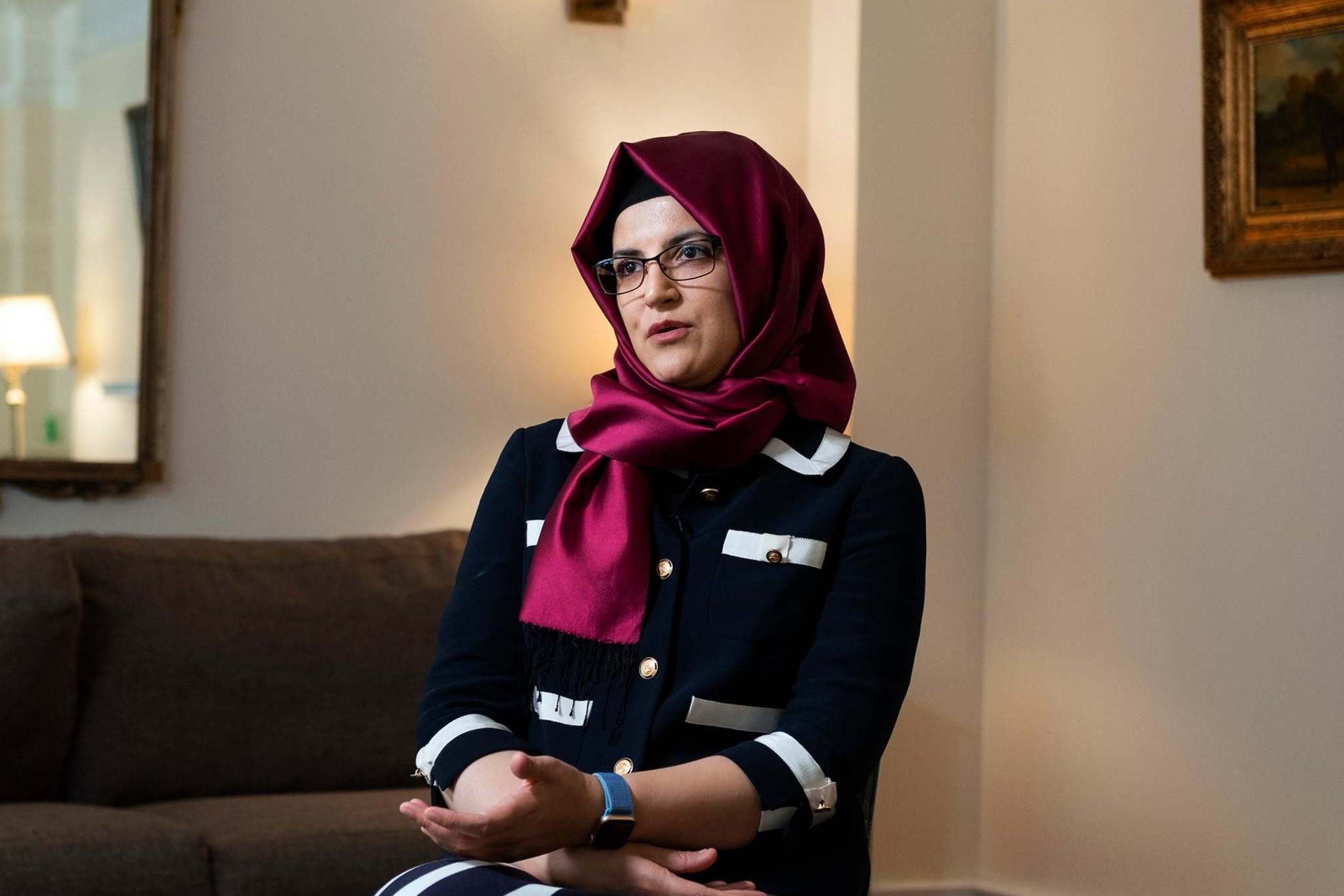 Hatice Cengiz, the fiancee of murdered Saudi journalist Jamal Khashoggi