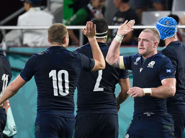 Scotland kept their knockout stage hopes alive with a comfortable win over Samoa