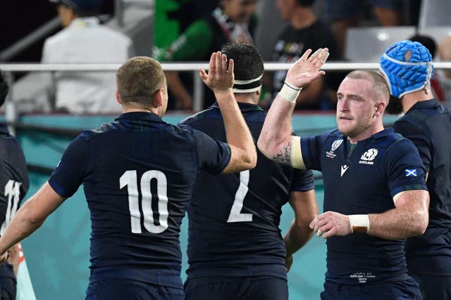 Scotland kept their knockout stage hopes alive with a comfortable win over Samoa