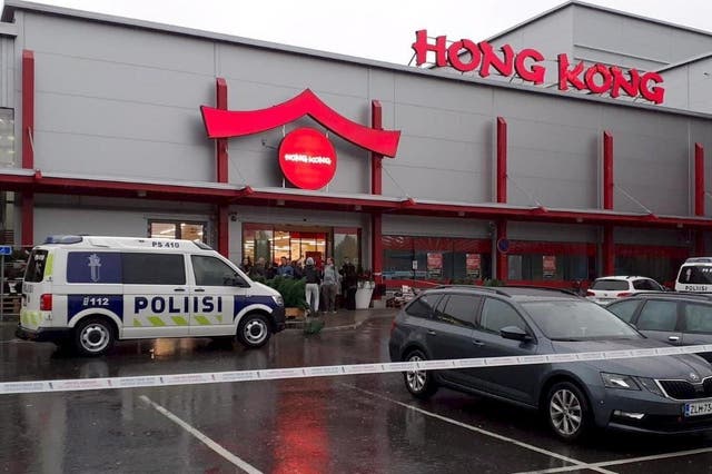 Police have attended the scene of a violent incident at the Hermanni shopping centre in Kuopio, Finland