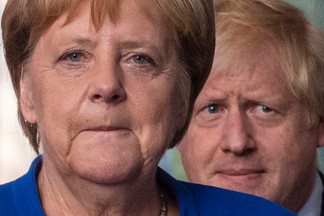 Angela Merkel is thought to have turned down a meeting with Mr Johnson