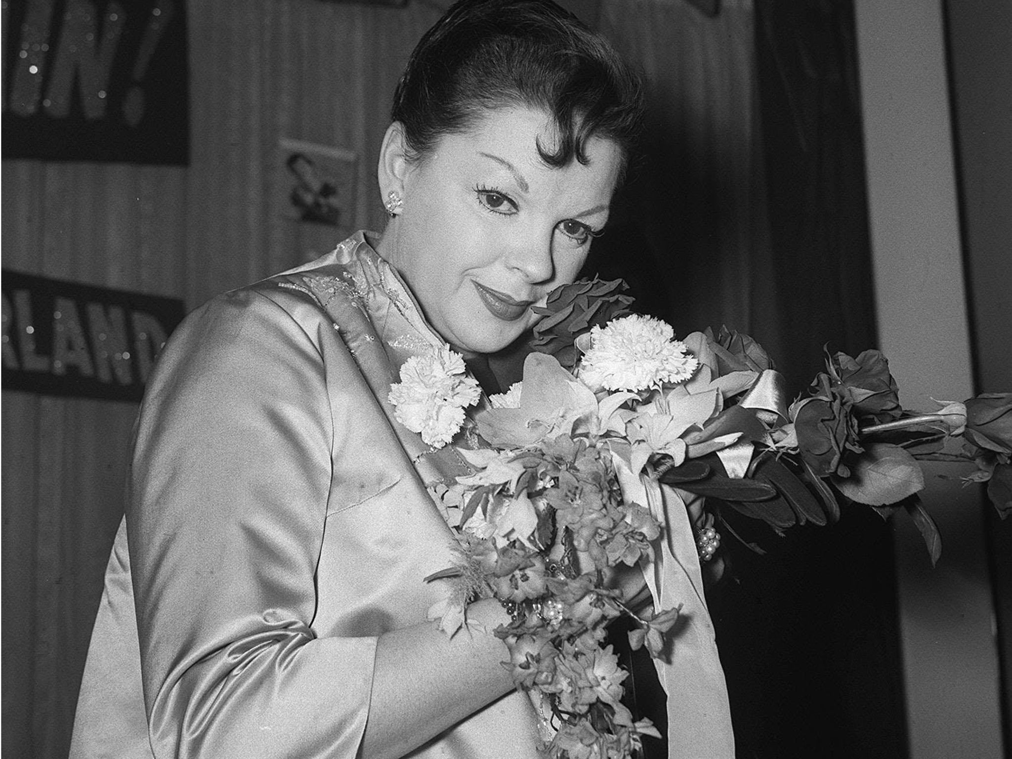 Garland in London in 1960, just nine years before her death from an accidental barbiturates overdose