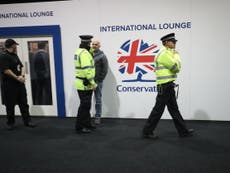 Tory MP told to leave own conference after clash with security