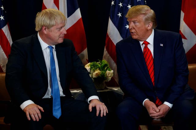 Related: Donald Trump pledges to stay out of election before complimenting Boris Johnson