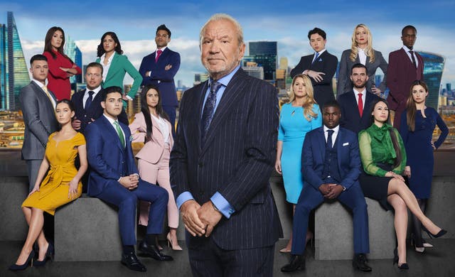 Alan Sugar and his group of 16 hopefuls on the new 15th series of ''The Apprentice'