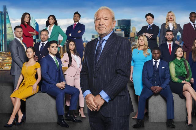 Alan Sugar and his group of 16 hopefuls on the new 15th series of ''The Apprentice'