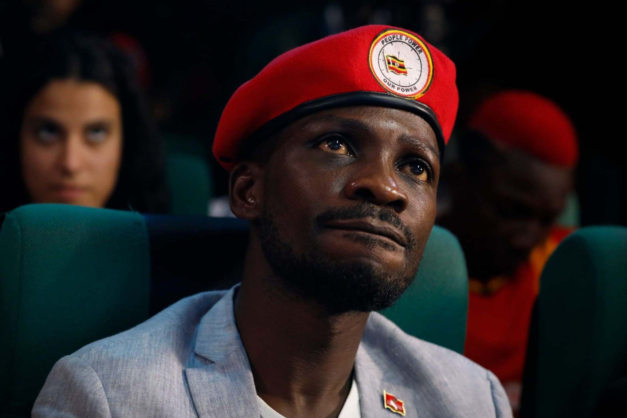 The red beret has become a trademark uniform of Bobi Wine and his supporters