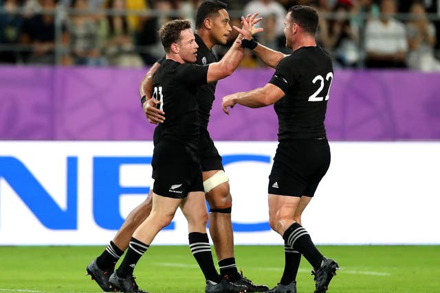 The All Blacks scored nine tries on their way to a comfortable victory
