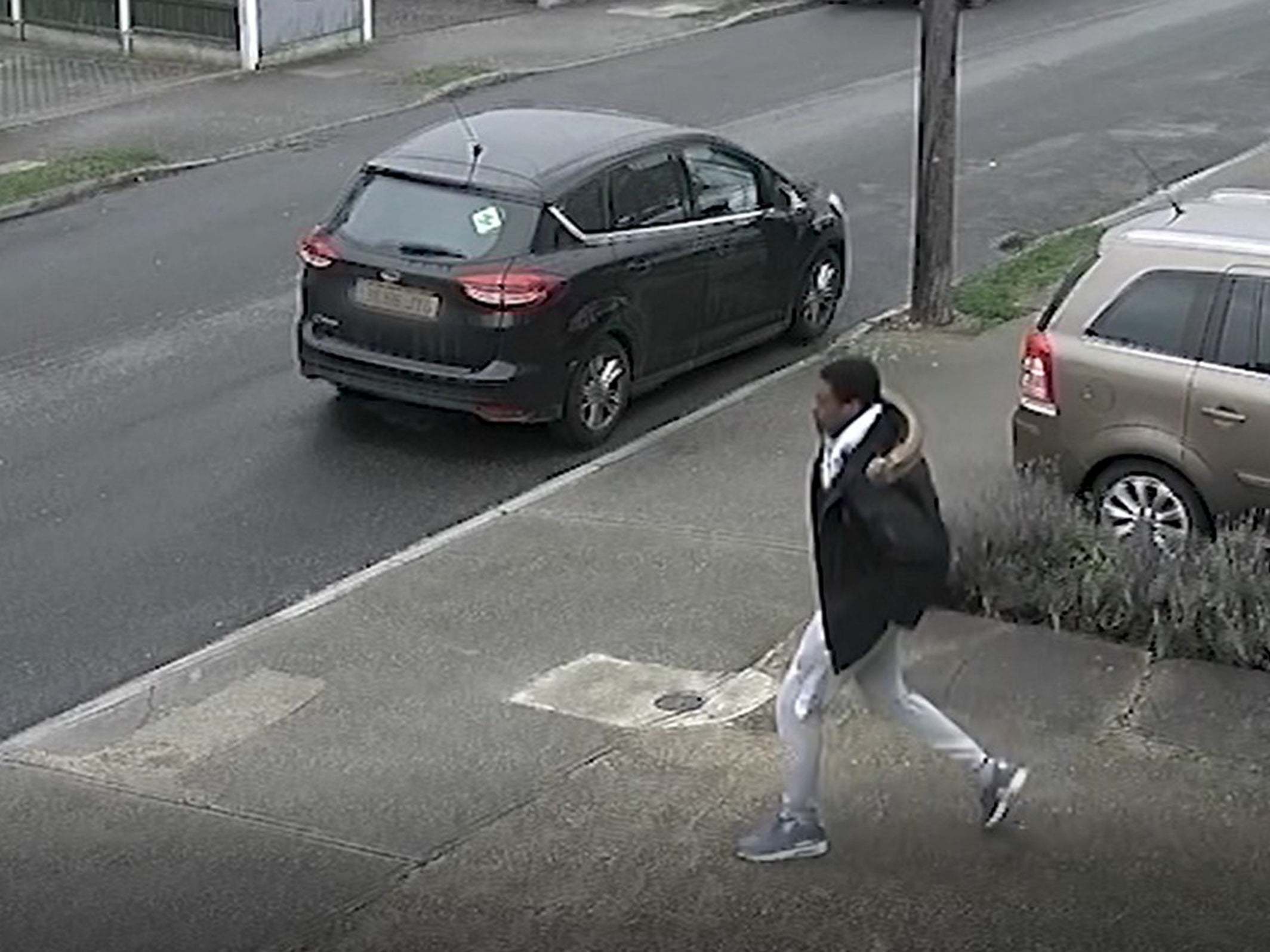 CCTV footage of Ong-a-Kwie getting in a Vauxhall Corsa on 1 March