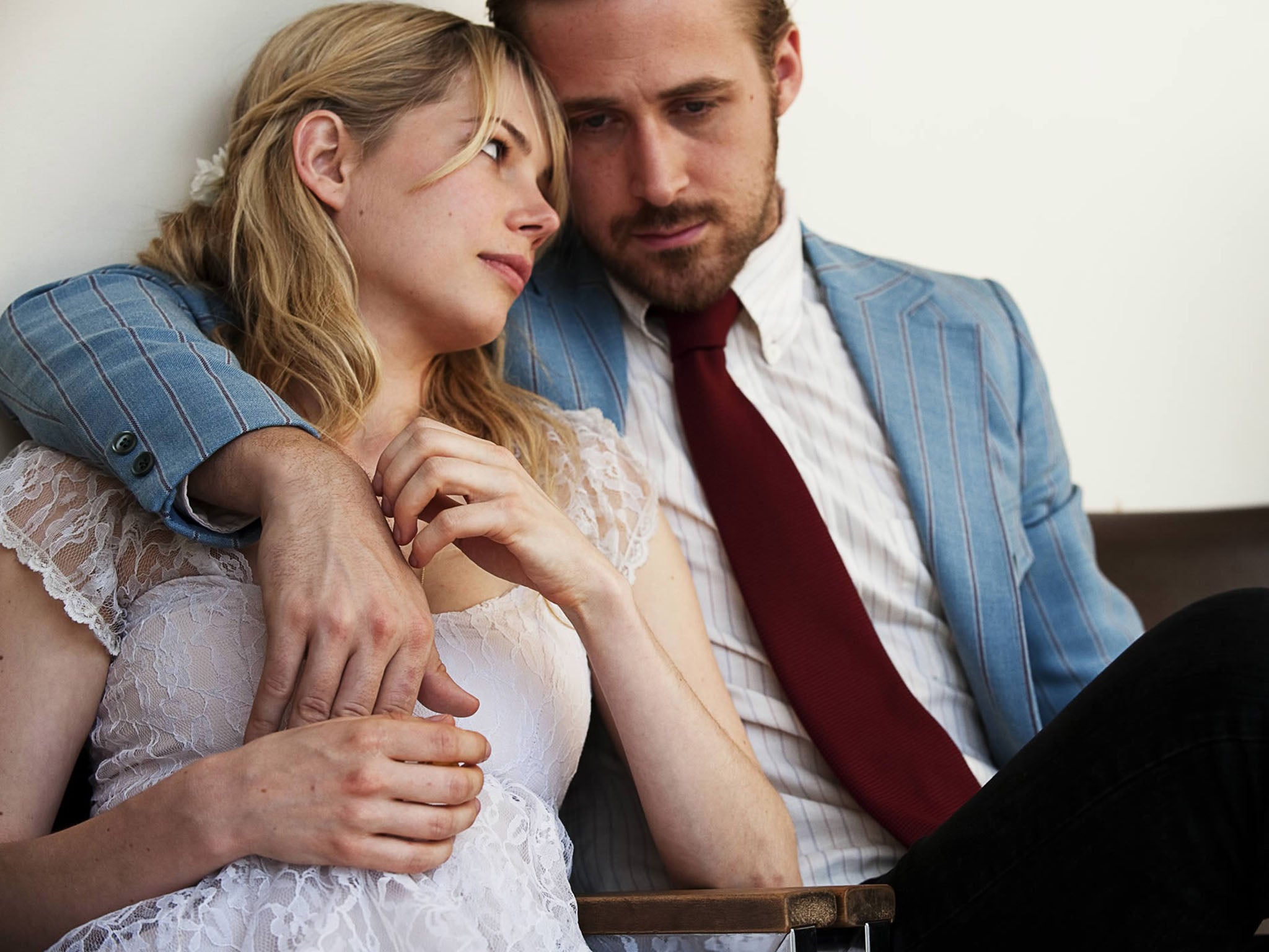 Michelle Williams and Ryan Gosling cope with a crumbling marriage in ‘Blue Valentine’ (Rex)