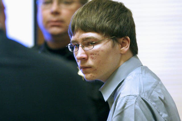 Brendan Dassey appears in court at the Manitowoc County Courthouse in Manitowoc, Wisconsin, on 16 April, 2007.