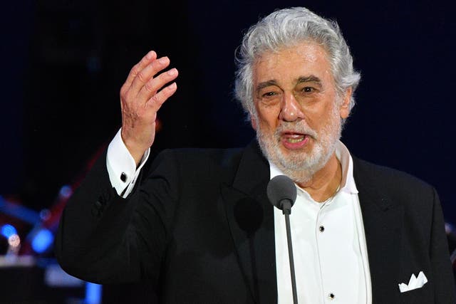 Placido Domingo performs in Szeged, Hungary, on 28 August, 2019.
