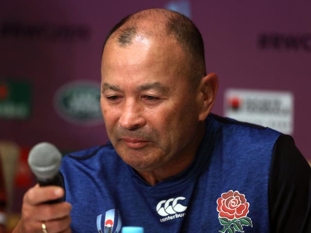 Eddie Jones paid an emotional tribute to his late friend Jeff Sayle