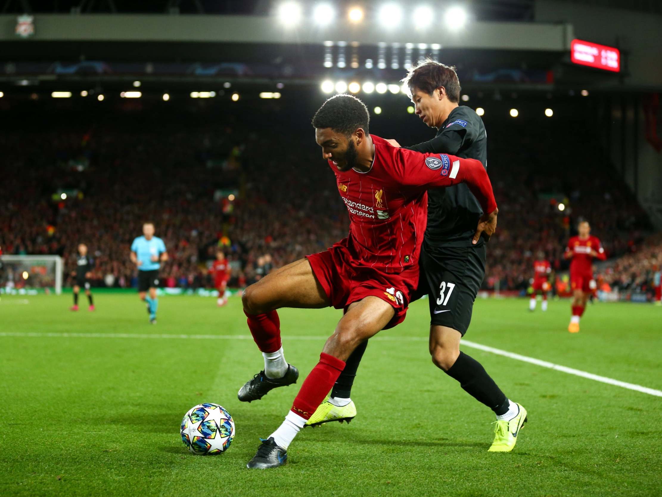 Joe Gomez endured a torrid night in defence