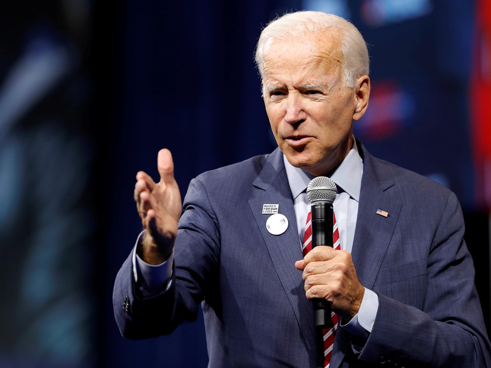 Mr Biden made his comments on a campaign trip through Nevada on Wednesday