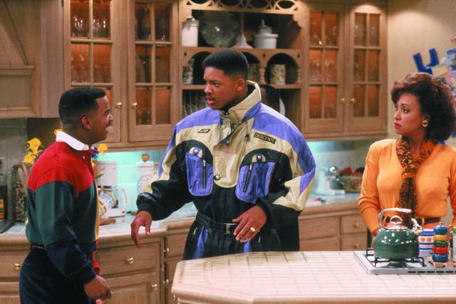 Alfonso Ribeiro, Will Smith, Daphne Reid in The Fresh Prince Of Bel Air - 1990-1996