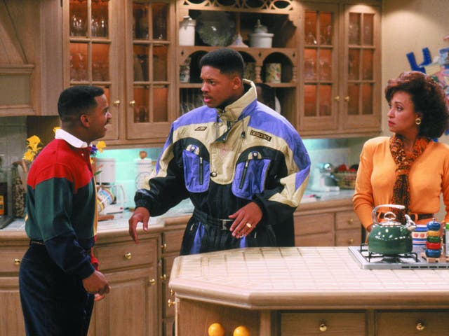 Alfonso Ribeiro, Will Smith, Daphne Reid in The Fresh Prince Of Bel Air - 1990-1996