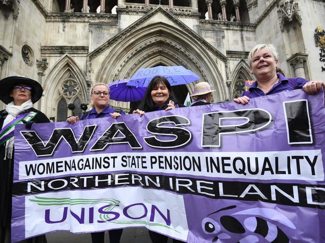 Campaigners outside the Royal Courts of Justice in London on Thursday