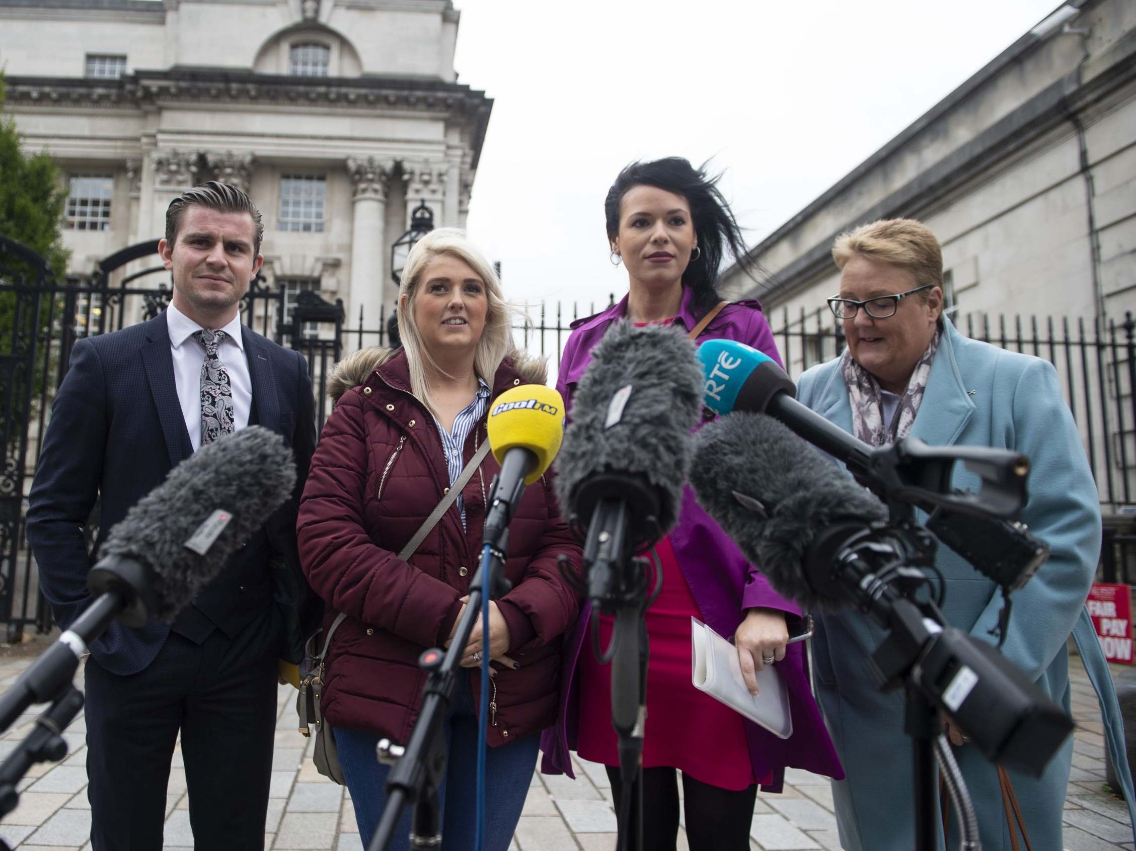 Sarah Ewart outside Belfast High Court