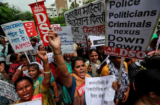 Corruption and incompetence surrounding the investigation of rape cases in India has led to many protests 
