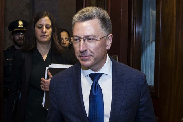 Former Special Envoy to Ukraine Kurt Volker departs following a closed-door deposition
