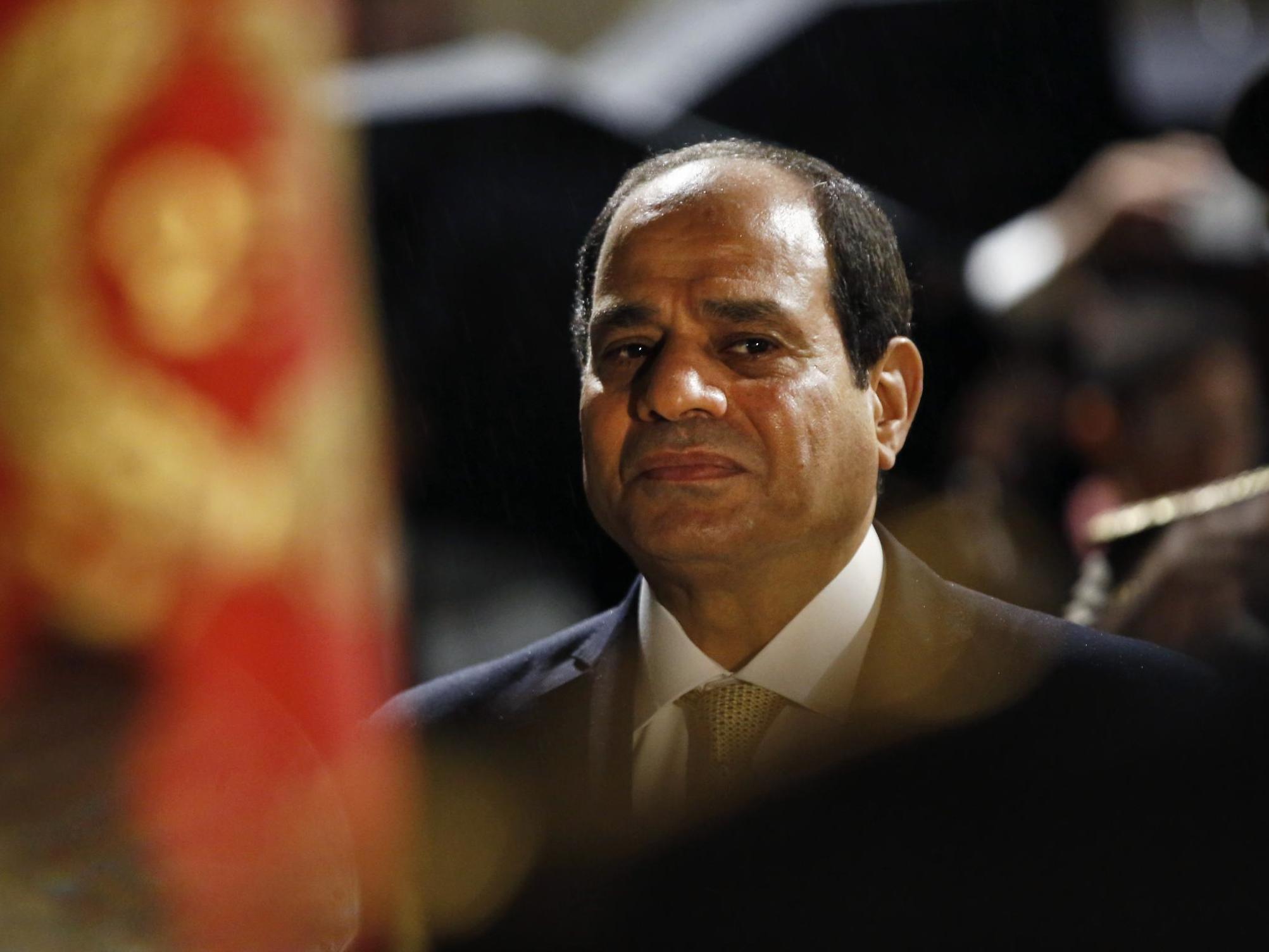 Egyptian president Abdel Fattah al-Sisi is the focus of anti-government protests (AFP/Getty)