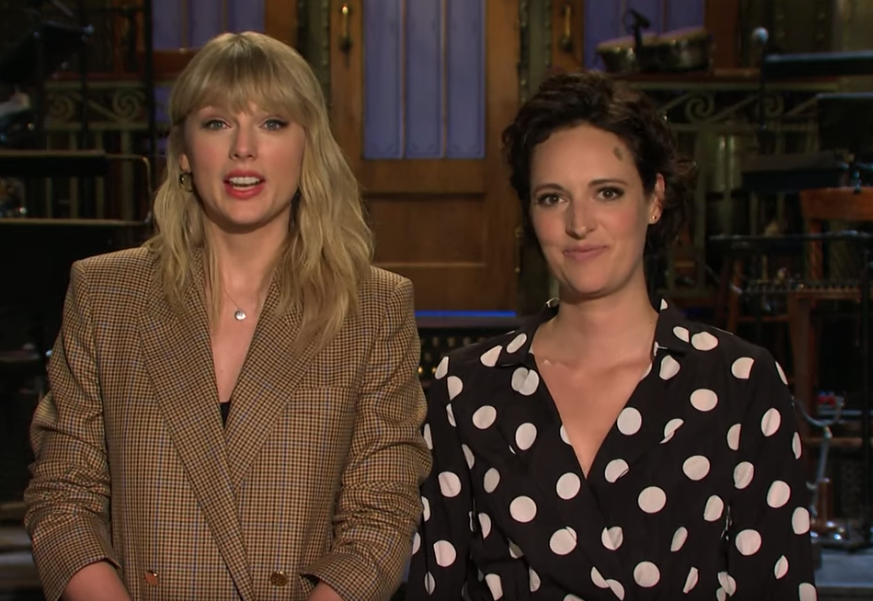 Taylor Swift and Phoebe Waller-Bridge on SNL