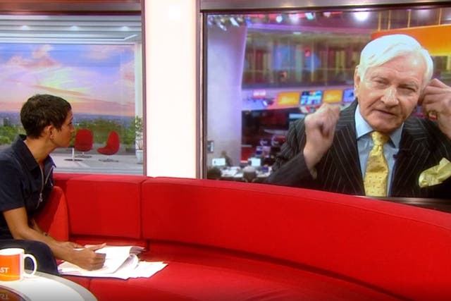 Harvey Proctor abandons the interview with Naga Munchetty