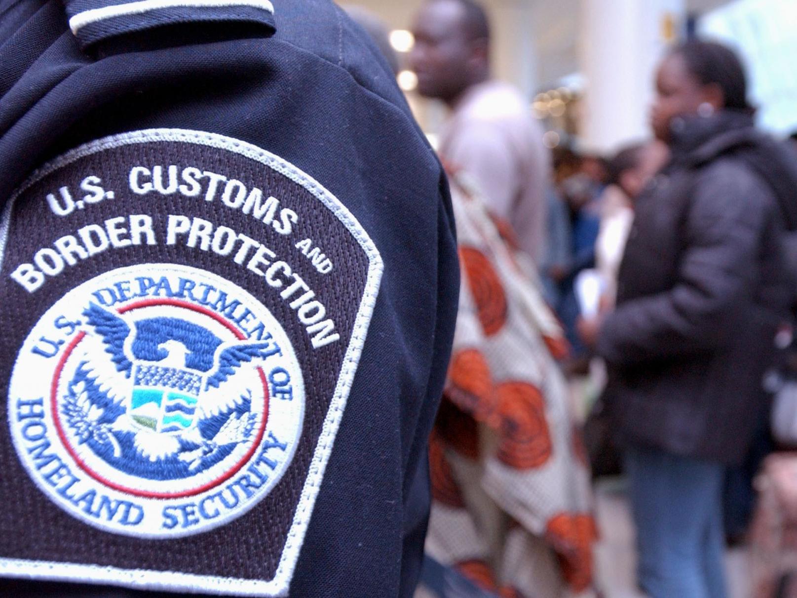Customs and Border Protection officials have confirmed they are investigating the officer's 'alleged inappropriate conduct'