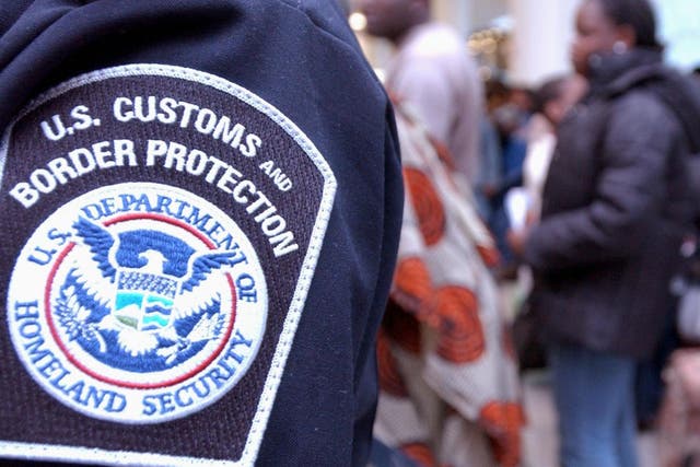 Customs and Border Protection officials have confirmed they are investigating the officer's 'alleged inappropriate conduct'